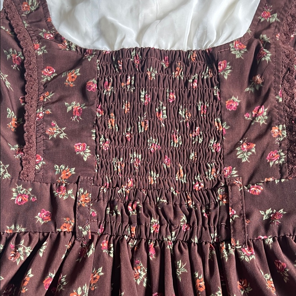 LIZ LISA Brown Floral Mini Dress - Picture 7 of 9